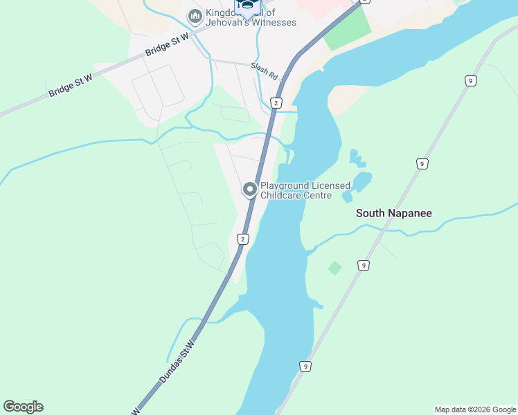 map of restaurants, bars, coffee shops, grocery stores, and more near 442 Dundas Street West in Napanee