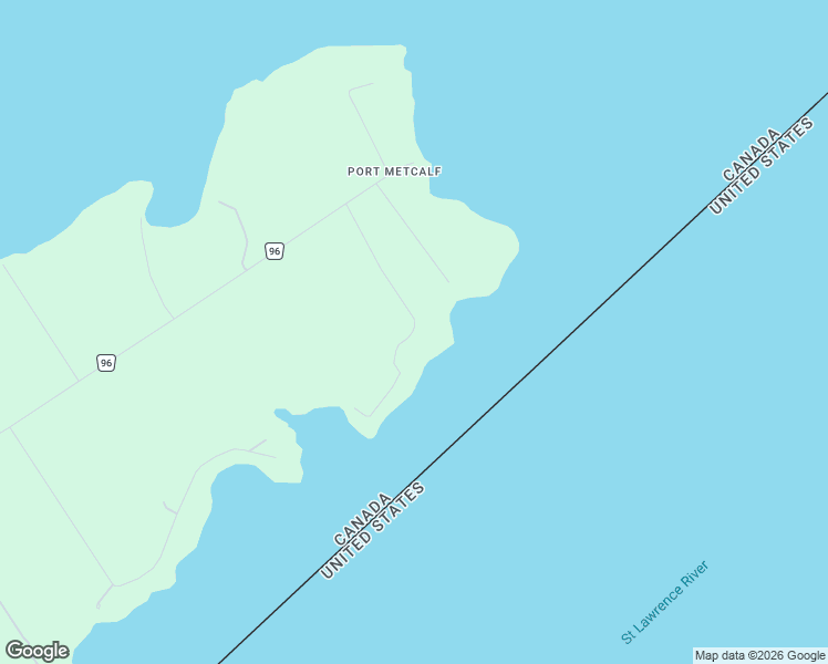 map of restaurants, bars, coffee shops, grocery stores, and more near 81 Hickory Lane in Gananoque