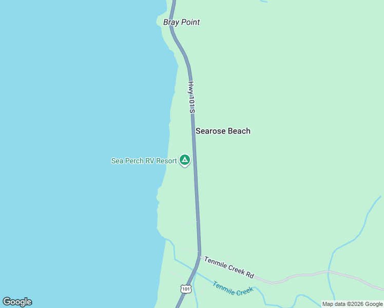 map of restaurants, bars, coffee shops, grocery stores, and more near 95500 U.S. 101 in Yachats
