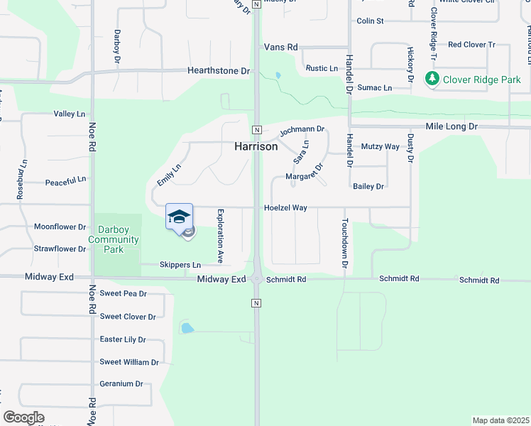 map of restaurants, bars, coffee shops, grocery stores, and more near N9405 Rosella Drive in Appleton