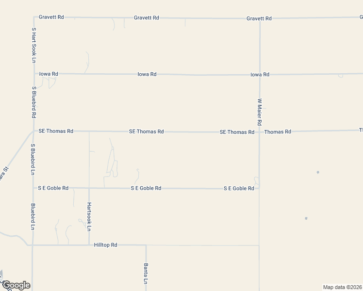 map of restaurants, bars, coffee shops, grocery stores, and more near 5818 Southeast Thomas Road in Prineville