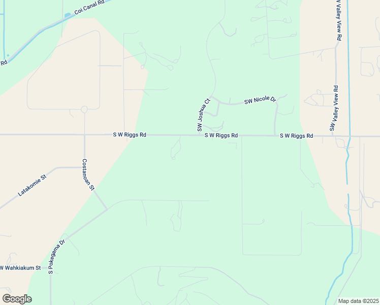 map of restaurants, bars, coffee shops, grocery stores, and more near 10948 South West Riggs Road in Powell Butte