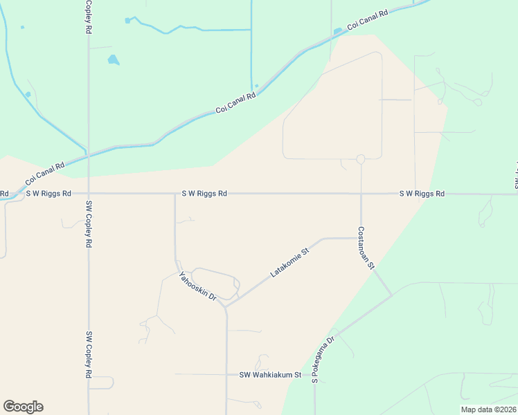 map of restaurants, bars, coffee shops, grocery stores, and more near 12110 South West Riggs Road in Powell Butte