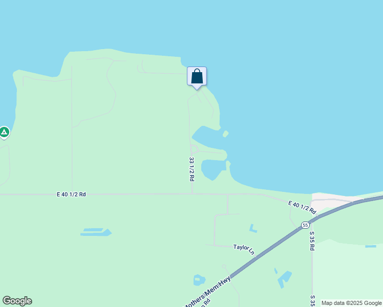 map of restaurants, bars, coffee shops, grocery stores, and more near 7436 33 1/2 Road in Cadillac