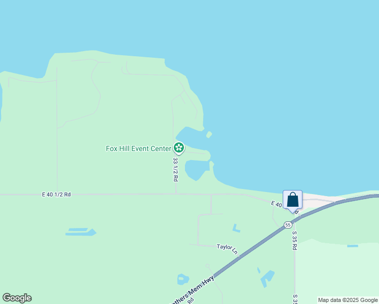 map of restaurants, bars, coffee shops, grocery stores, and more near Frankie Lane in Cadillac