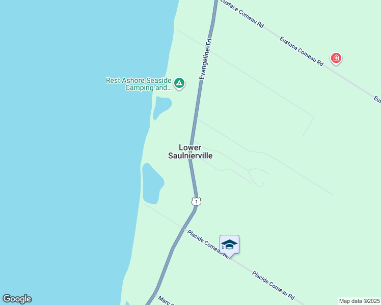 map of restaurants, bars, coffee shops, grocery stores, and more near in Lower Saulnierville