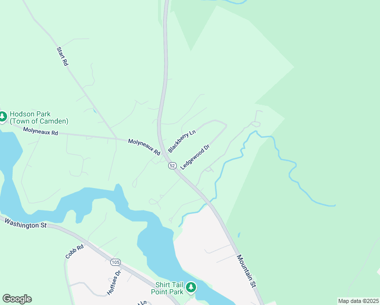 map of restaurants, bars, coffee shops, grocery stores, and more near 26 Tamarack Trail in Camden