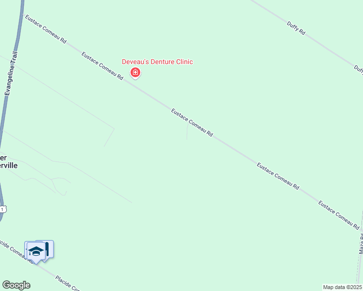 map of restaurants, bars, coffee shops, grocery stores, and more near 334 Eustace Comeau Road in Saulnierville