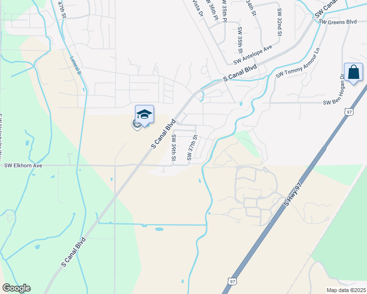 map of restaurants, bars, coffee shops, grocery stores, and more near 4633 Southwest 37th Street in Redmond