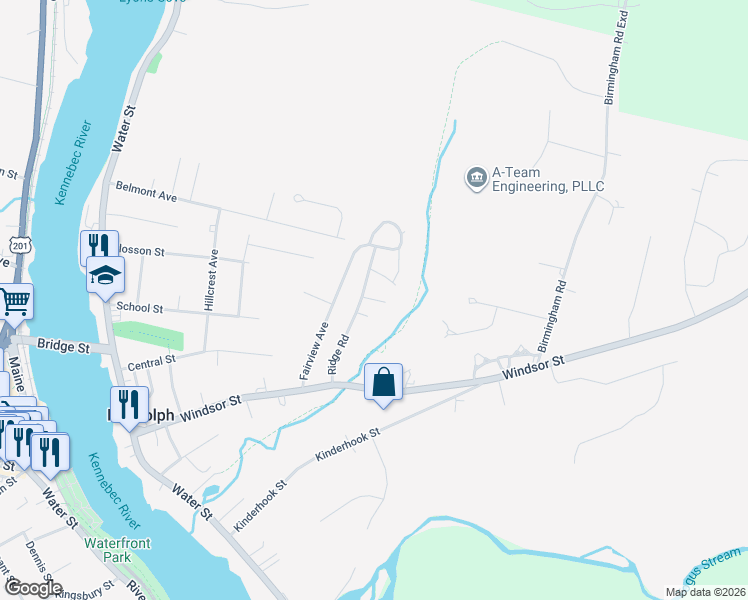 map of restaurants, bars, coffee shops, grocery stores, and more near 10 Vesta Court in Randolph