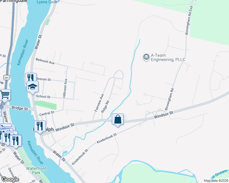 map of restaurants, bars, coffee shops, grocery stores, and more near 10 Vesta Court in Randolph
