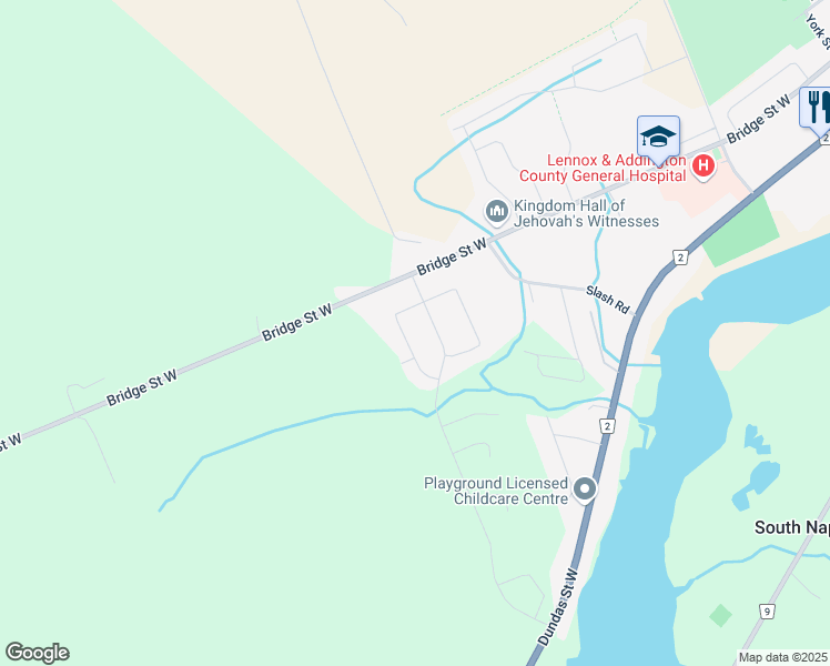 map of restaurants, bars, coffee shops, grocery stores, and more near in Greater Napanee