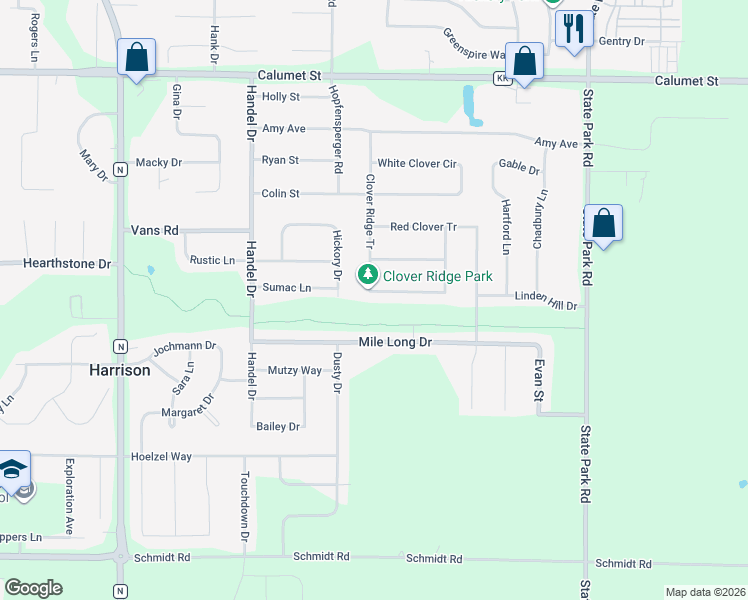 map of restaurants, bars, coffee shops, grocery stores, and more near W5479 Hidden Trail Lane in Appleton