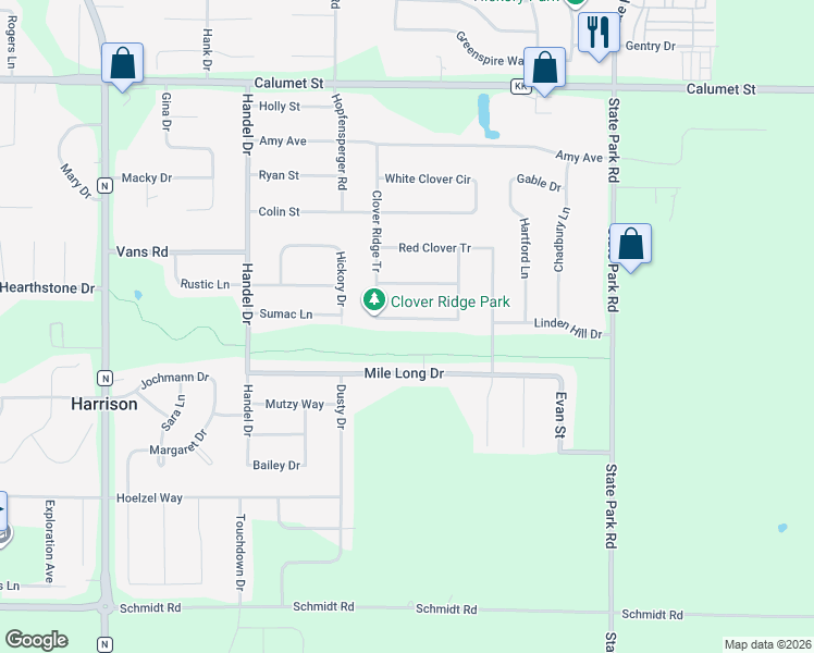 map of restaurants, bars, coffee shops, grocery stores, and more near 5461 Hidden Trail Lane in Appleton
