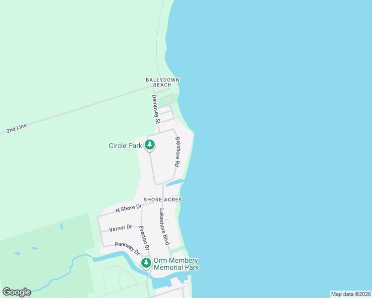 map of restaurants, bars, coffee shops, grocery stores, and more near 207 Bayshore Road in Innisfil