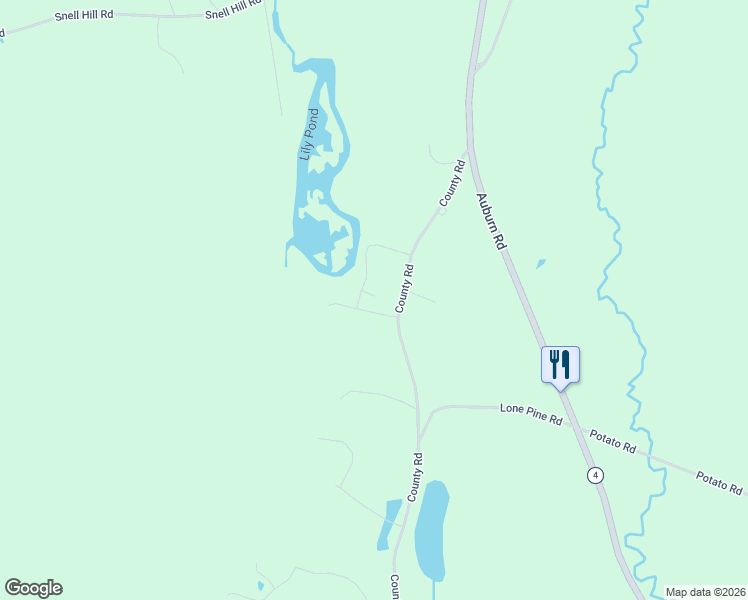 map of restaurants, bars, coffee shops, grocery stores, and more near 42 Willard Drive in Turner