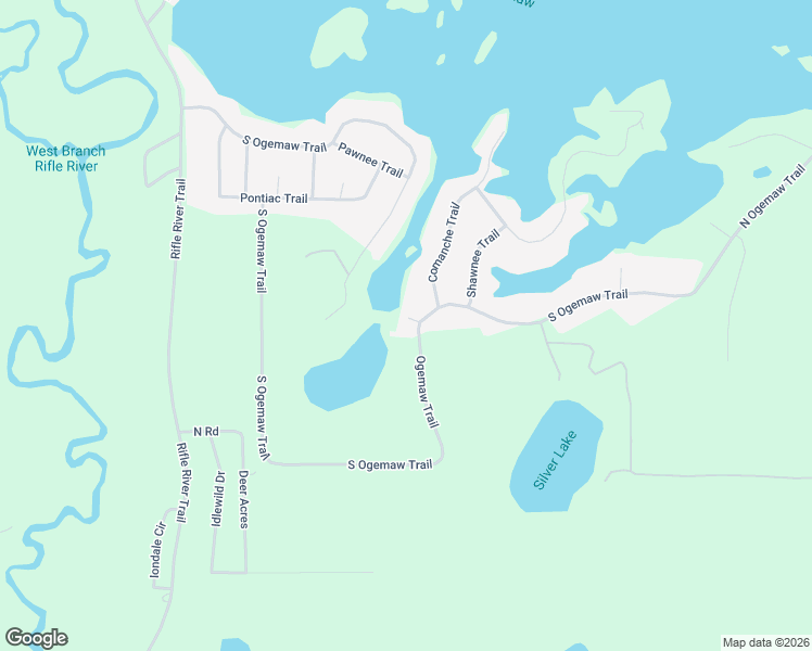 map of restaurants, bars, coffee shops, grocery stores, and more near 3295-3299 South Ogemaw Trail in Prescott