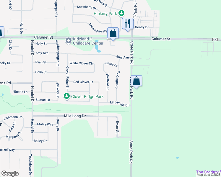 map of restaurants, bars, coffee shops, grocery stores, and more near N9566 Hartford Lane in Appleton