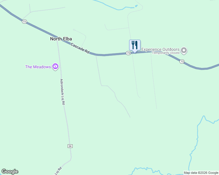 map of restaurants, bars, coffee shops, grocery stores, and more near Meadow Lane in Essex County