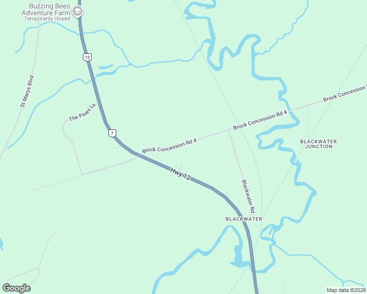 map of restaurants, bars, coffee shops, grocery stores, and more near 1142S Brock Concession Road 4 in Brock