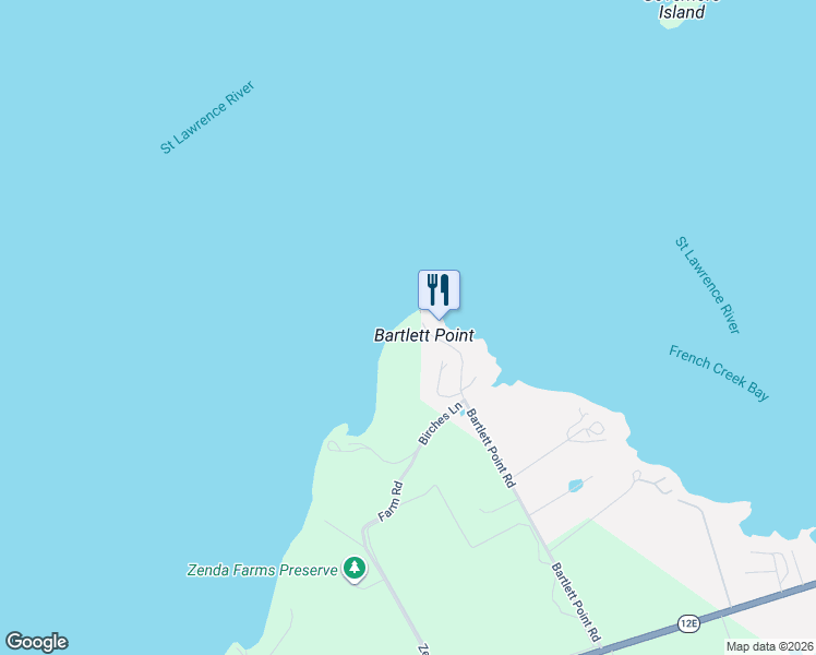 map of restaurants, bars, coffee shops, grocery stores, and more near 100 Bartlett Point Road in Clayton