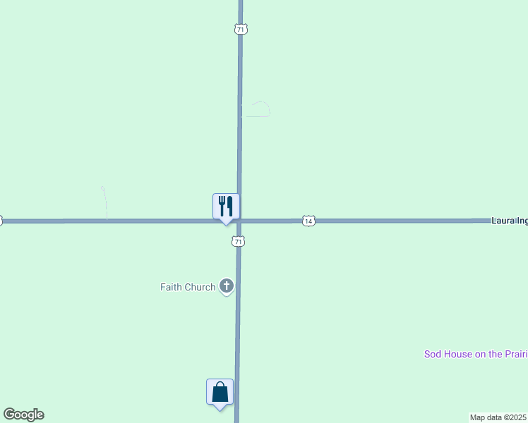 map of restaurants, bars, coffee shops, grocery stores, and more near 32092 U.S. 14 in Sanborn