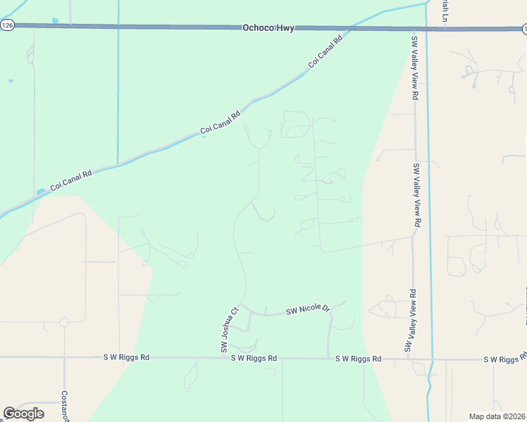 map of restaurants, bars, coffee shops, grocery stores, and more near 6904 Southwest Joshua Court in Powell Butte