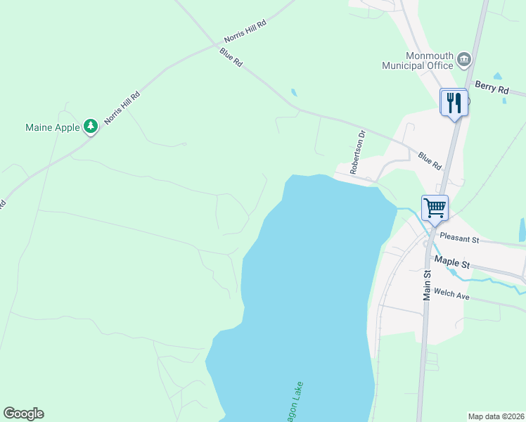 map of restaurants, bars, coffee shops, grocery stores, and more near 10 Waymouth Way in Monmouth