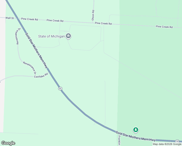 map of restaurants, bars, coffee shops, grocery stores, and more near 9 Mile Bridge Road in Manistee