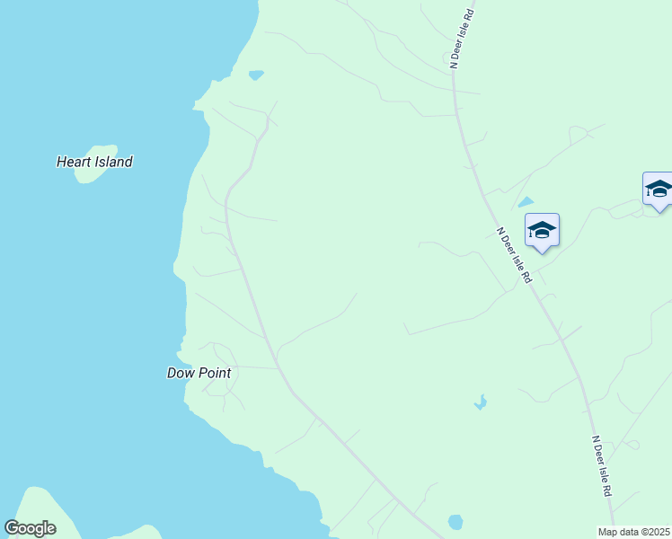 map of restaurants, bars, coffee shops, grocery stores, and more near Fire Road 633 in Deer Isle