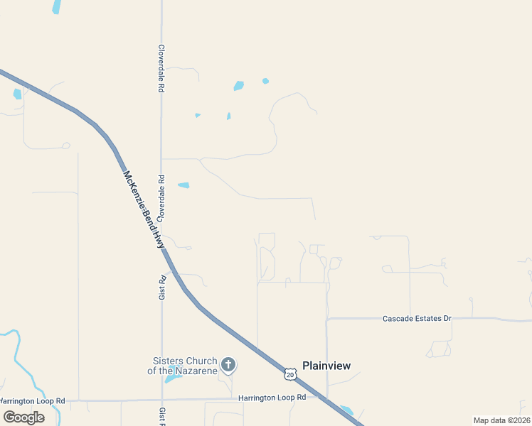 map of restaurants, bars, coffee shops, grocery stores, and more near 67395 Rabbit Brush Way in Bend