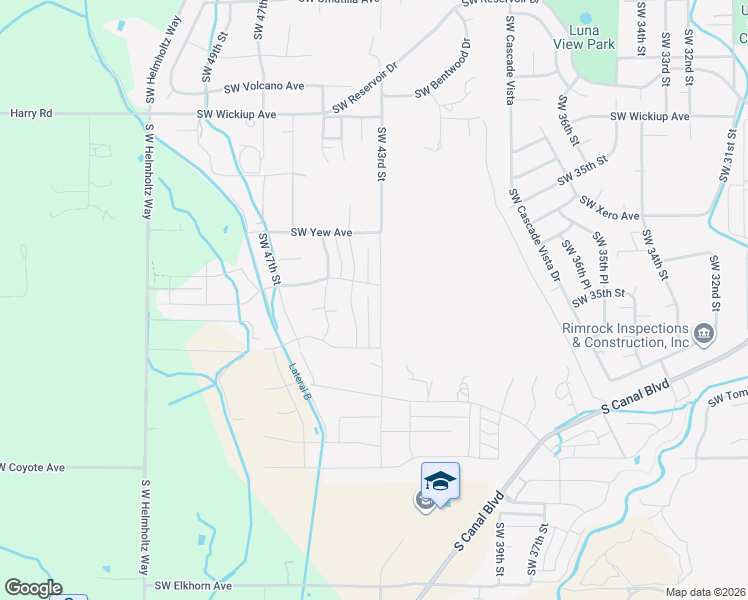 map of restaurants, bars, coffee shops, grocery stores, and more near 4476 Southwest Zenith Avenue in Redmond