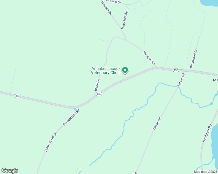 map of restaurants, bars, coffee shops, grocery stores, and more near 390 Maine 135 in Monmouth