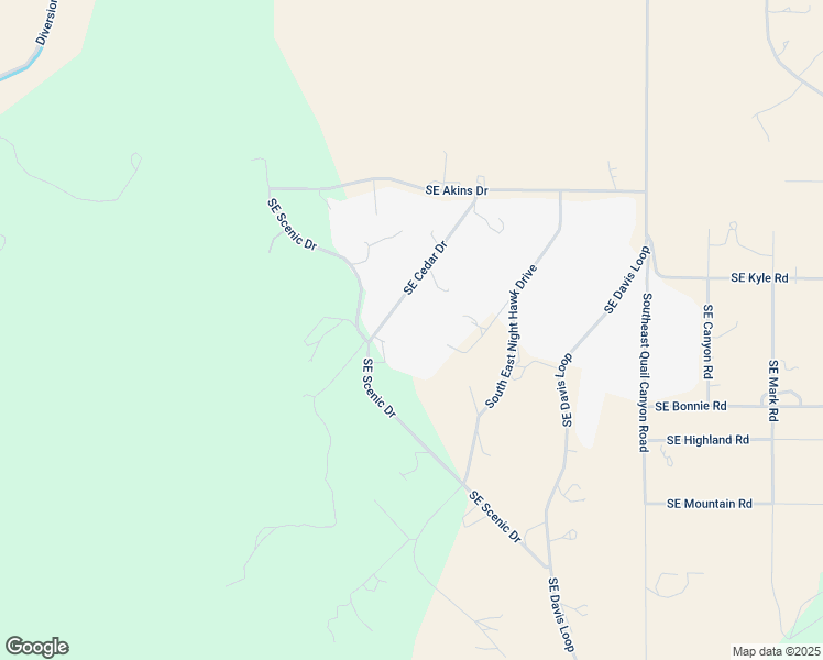 map of restaurants, bars, coffee shops, grocery stores, and more near 6624 Southeast Cedar Drive in Prineville