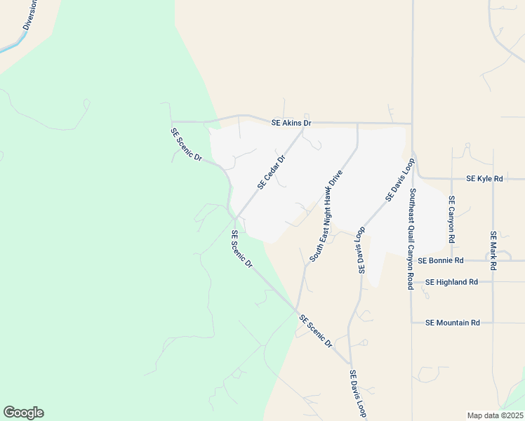 map of restaurants, bars, coffee shops, grocery stores, and more near 6624 Southeast Cedar Drive in Prineville
