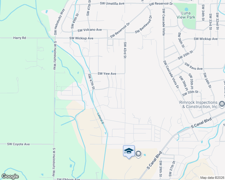 map of restaurants, bars, coffee shops, grocery stores, and more near 4476 Southwest Zenith Avenue in Redmond