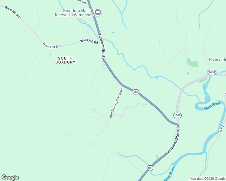map of restaurants, bars, coffee shops, grocery stores, and more near 51 Old Corn Field Road in Moretown