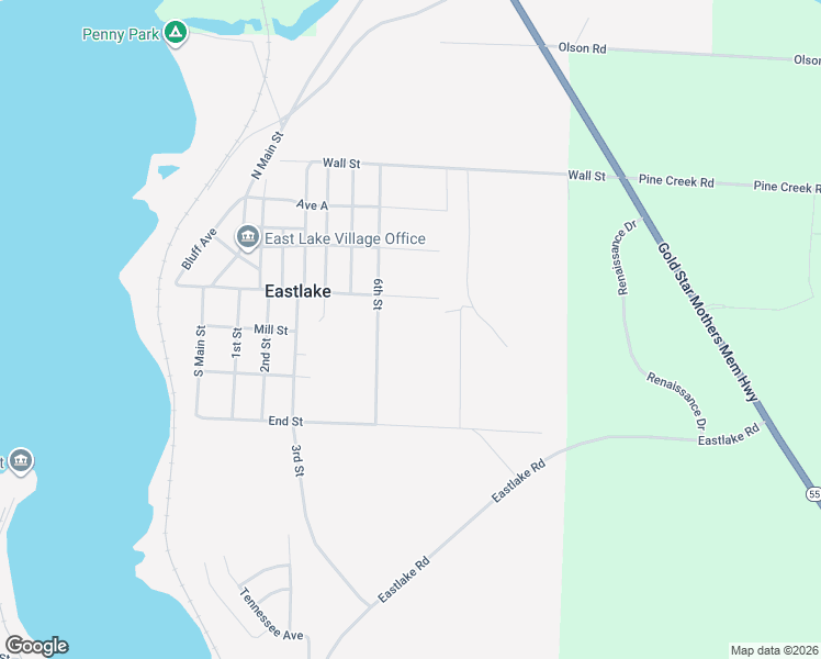 map of restaurants, bars, coffee shops, grocery stores, and more near 265 6th Street in Eastlake