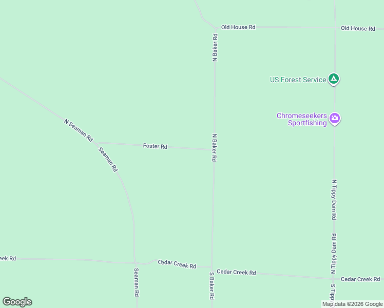 map of restaurants, bars, coffee shops, grocery stores, and more near 17165-17273 Foster Road in Wellston
