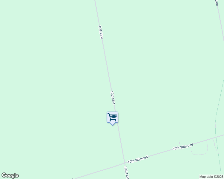 map of restaurants, bars, coffee shops, grocery stores, and more near 6409 10th Line in Thornton