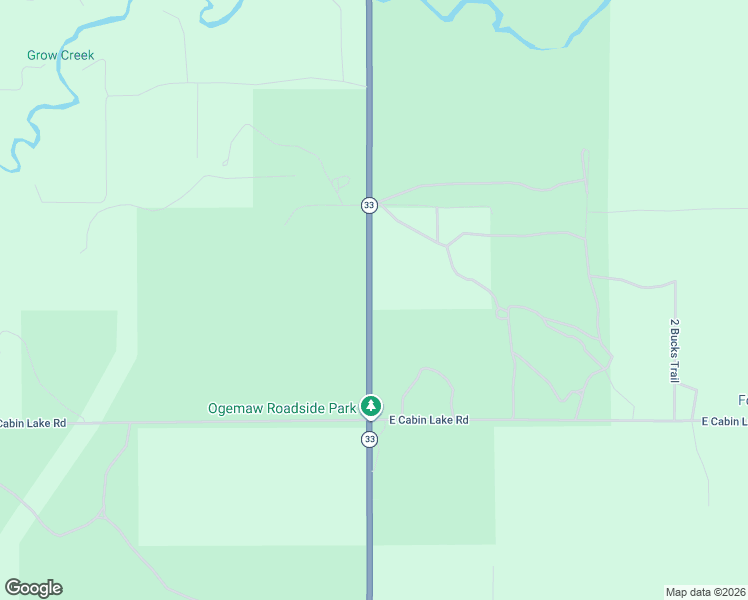 map of restaurants, bars, coffee shops, grocery stores, and more near 2785 South M 76 in West Branch