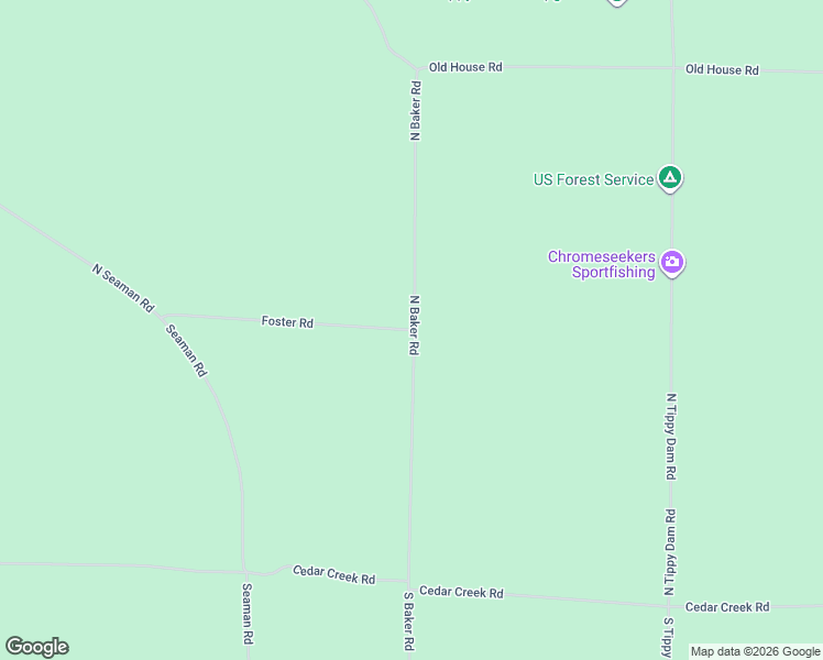 map of restaurants, bars, coffee shops, grocery stores, and more near 17165 Foster Road in Wellston