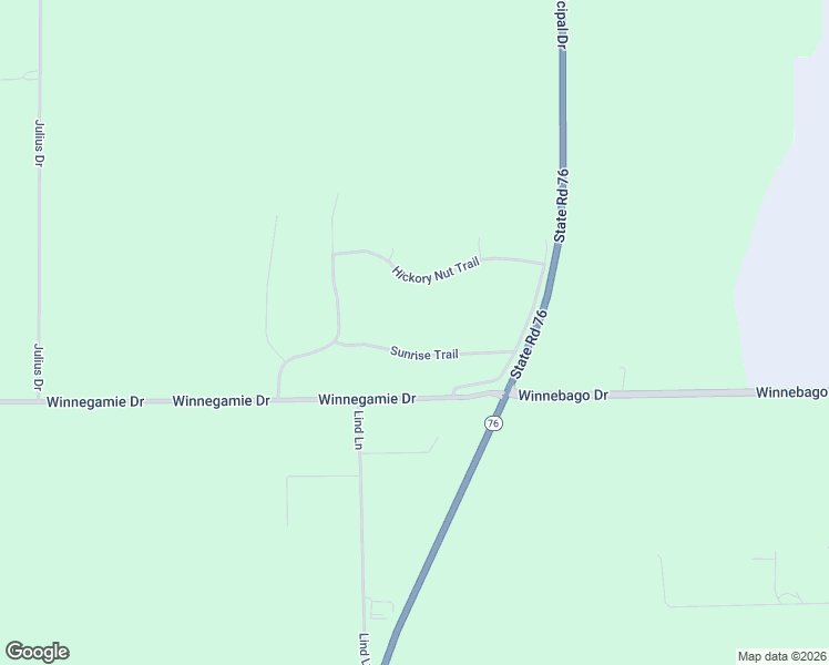 map of restaurants, bars, coffee shops, grocery stores, and more near W7038 Sunrise Trail in Appleton