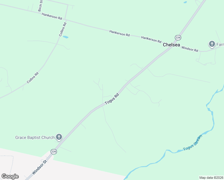 map of restaurants, bars, coffee shops, grocery stores, and more near 134 Togus Road in Chelsea