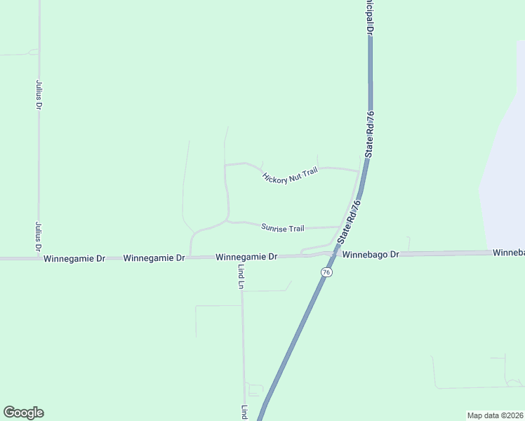 map of restaurants, bars, coffee shops, grocery stores, and more near W7038 Sunrise Trail in Appleton