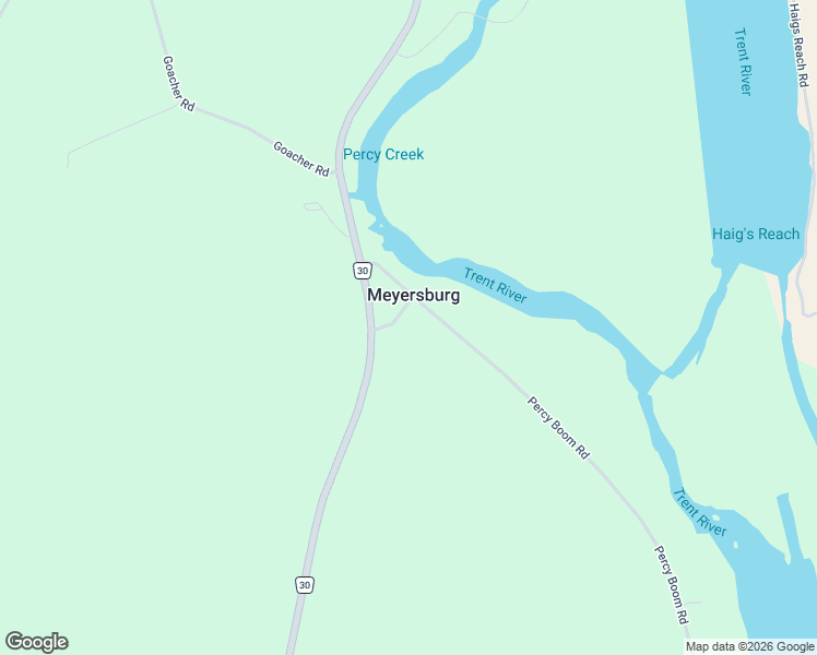 map of restaurants, bars, coffee shops, grocery stores, and more near 12 William Street in Campbellford