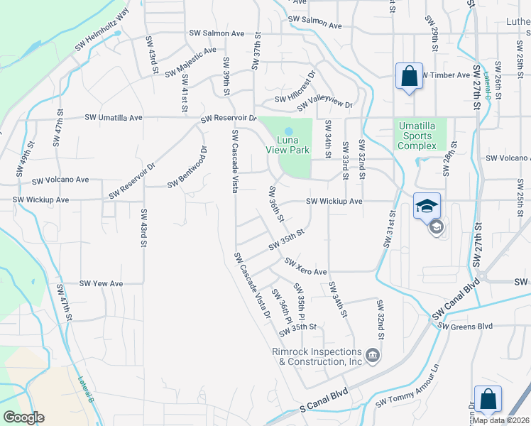 map of restaurants, bars, coffee shops, grocery stores, and more near 3719 Southwest Xero Lane in Redmond