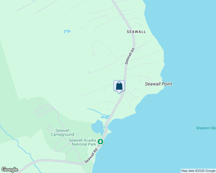 map of restaurants, bars, coffee shops, grocery stores, and more near 25 Balsam Way in Southwest Harbor