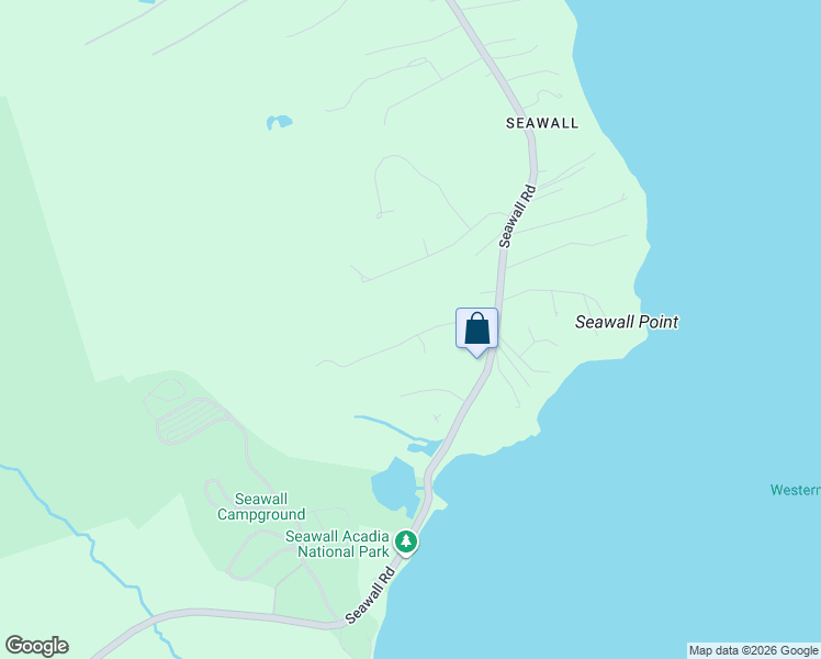 map of restaurants, bars, coffee shops, grocery stores, and more near 25 Balsam Way in Southwest Harbor