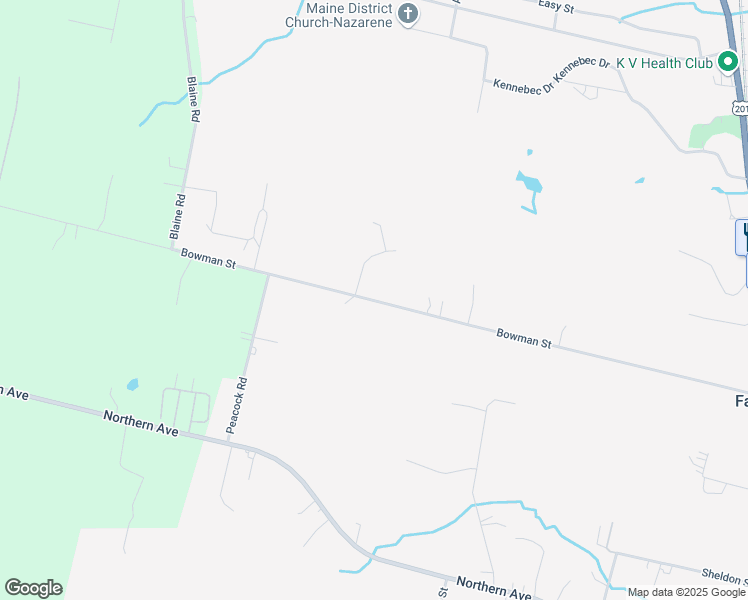 map of restaurants, bars, coffee shops, grocery stores, and more near Bowman Street in Farmingdale